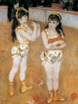 Pierre Auguste Renoir : Acrobats at the Cirque Fernando (Francisca and Angelina Wartenberg)